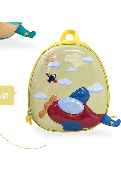 Çocuk Karikatür Sırt Çantaları Için Çocuklar Sırt Çantaları Sevimli Sırt Çantası Uçak Yumurta Kabuğu Okul Çantalarına Geri Toddler Sırt Çantası Mochilas De Hombre Renk: Sarı (Yurt Dışından)