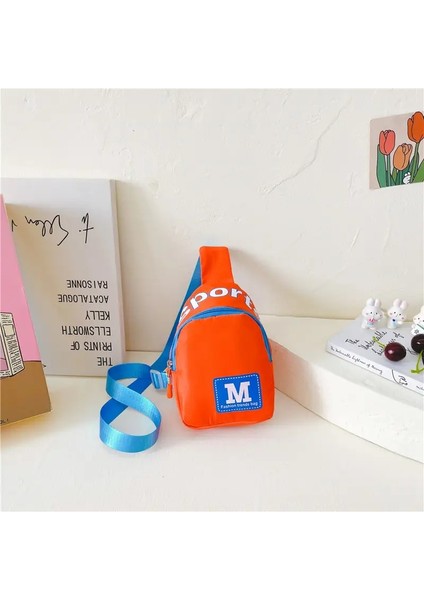 Çocuklar Göğüs Çantası Çocuk Şık Omuz Diyagonal Çanta Çanta Kız Seyahat Çantaları Karikatür Hafif Rahat Çanta Dalı Renk: Turuncu (Yurt Dışından)