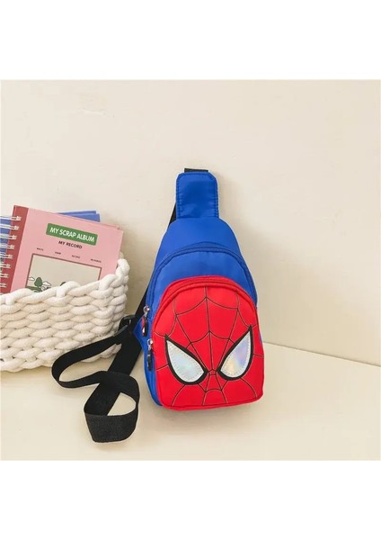 Marvel Anime Figür Örümcek Adam Çanta Çocuk Omuz Çantaları Yüksek Kapasiteli Örümcek Adam Göğüs Çanta Messenger Çanta Çocuklar Sırt Çantası Hediyesi (Yurt Dışından)