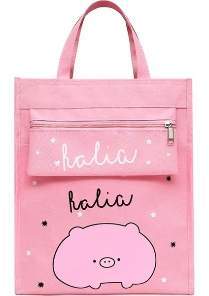 Taşınabilir Sevimli Bilgi Çantası Tuval Kurşun Kalem Çantası Okul Malzemeleri Depolama Çantası Karikatür Kalem Kılıfı Öğrenci Çantası Çocuk Çanta Dosya Çantası Renk: A6 (Yurt Dışından)