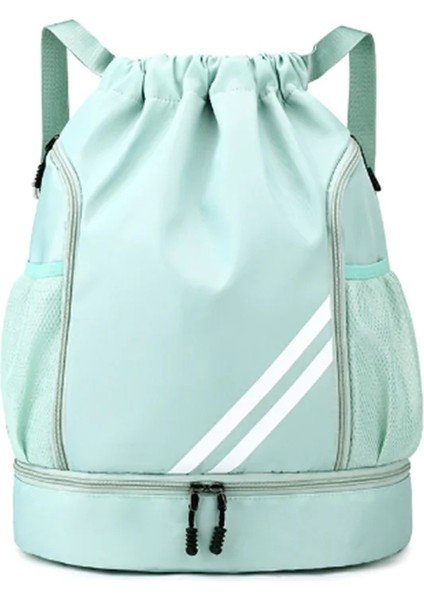 Spor Basketbol Sırt Çantası Seyahat Açık Su Geçirmez Yüzme Fitness Seyahat Spor Çantası Basketbol Çantası Yürüyüş Tırmanma Sırt Çantası Renk: Yeşil (Yurt Dışından)