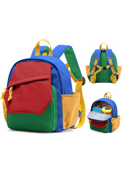 Erkekler Için Sevimli Sırt Çantası, Hafif Su Geçirmez Okul Çantası, Kreş, Okul Öncesi, Anaokulu, Yürüyüş Için Mükemmel Olan Travelcolor: Kırmızı Mavi (Yurt Dışından)