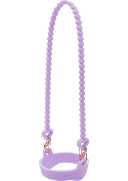 Yumuşak Silikon Su Şişesi Tutam Taşınabilir Anti-Slip Su Şişesi Sling Taşıyıcı Kupa Accessorycolor Için Kayışlı Taşıyıcı: Mor (Yurt Dışından)