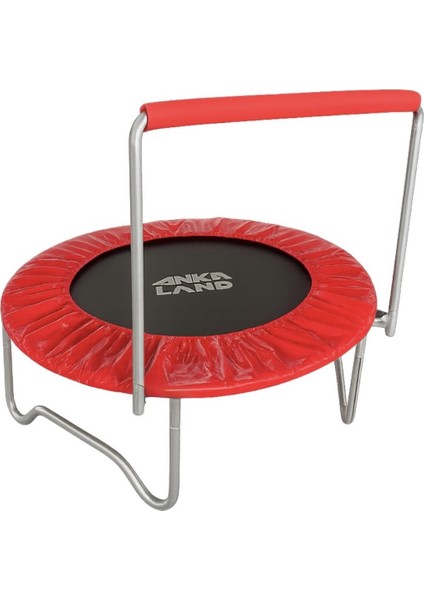 Tutamaklı Trambolin 120 cm – Sessiz ve Esnek Lastikli, Ev İçi Spor ile Eğlence için, Kırmızı Renk fiyatları