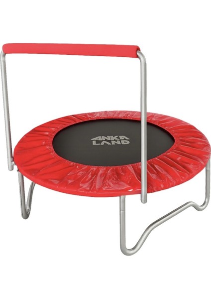 Tutamaklı Trambolin 120 cm – Sessiz ve Esnek Lastikli, Ev İçi Spor ile Eğlence için, Kırmızı Renk modelleri