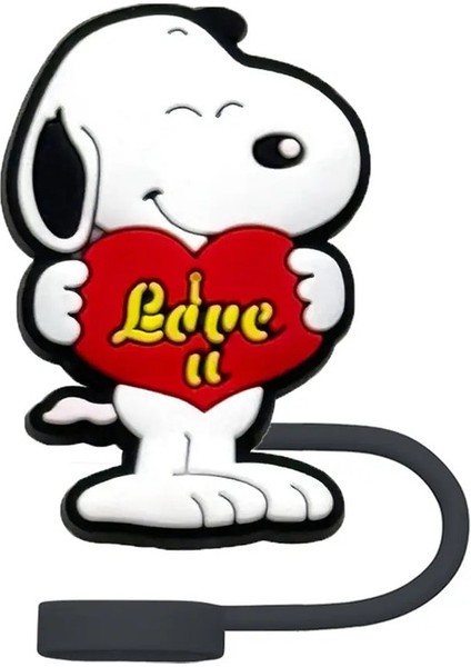 Miniso Snoopy Saman Kapak Kapağı 10MM Karikatür Içecek Saman Fişi Yeniden Kullanılabilir Sıçrama Geçirmez Içme Fit Fincan Saman Kapakları Aksesuarlar: 5 (Yurt Dışından)