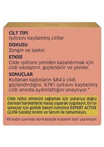 Expert Active Glow Gece Kremi Kuru Ciltler İçin Yenileyici Etki 50 Ml fiyatları