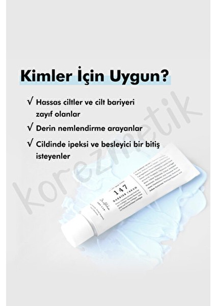 147 Barrier Cream Cilt Bariyerini Güçlendiren 50 Ml NeMlendirici Krem