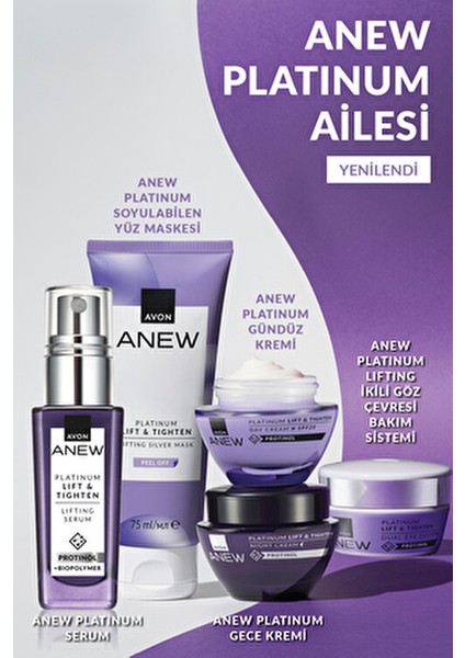 Anew Platinum Lift & Tighten Onarıcı Gece ve Gündüz Krem Paketi 2×50 Ml Tüm Cilt Tipleri İçin