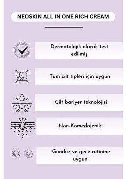Multifonksiyonel Yüz Kremi Uzun Süreli Nem Sağlayan 50 Ml Tüm Cilt Tipleri modelleri