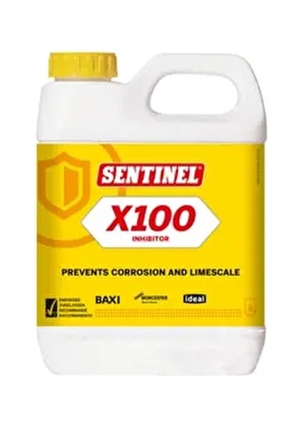 X100 Temizlik Kimyasalı 1 Lt Isıtma Sistemleri İçin Korozyon ve Kireç Önleyici