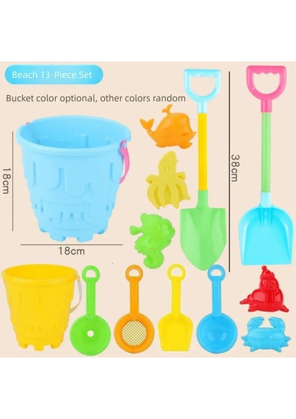 Oyun Seti Plastik Kova Plaj Oyuncakları Büyük Kürek Sulama Şişesi Kum Oyun Oyuncakları Renk Çocuk Araçları Yaz Açık Renk: Renk 4 (Yurt Dışından)