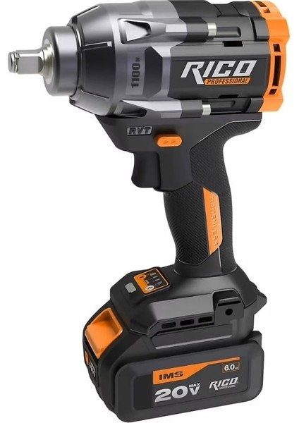 028-RE0008 1/2 Akülü Darbeli Somun Sıkma ve Sökme Makinesi Kömürsüz 1100Nm 20V 6 Ah fiyatları