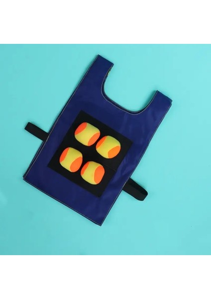 Top Atma Çocuklar Çocuk Açık Fun Sports Toy Oyunu Sahne I Yelek Yapışkan Jersey Yelek Yelek Yelek Yelek Yelek: 4 Top Mavi (Yurt Dışından)