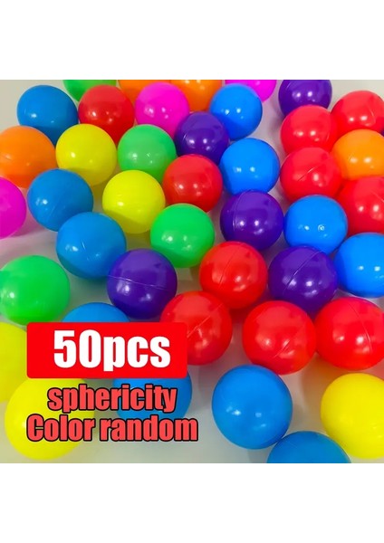 50PCS Açık Spor Topu Renkli Yumuşak Su Yüzmek Havuzu Okyanus Dalgası Topu Bebek Çevre Dostu Stres Hava Topu Çadır Oyuncakları Childrencolor Için: Ball 50PCS (Yurt Dışından)