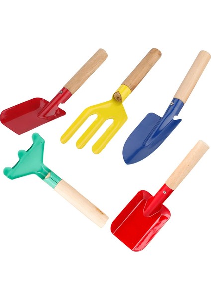 5 Adet Çocuklar Için Açık Oyuncak Çocuk Bahçe Araçları Grubu Toddler Yard Set Bahçe Kiti Çim (Yurt Dışından)