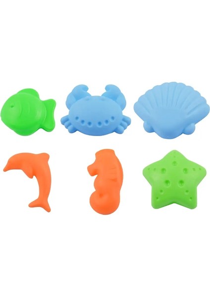 Ultra Hafif Kil Boşluk Kum Kalıbı Kale Hayvan Deniz Plastik Kalıp Çocukları Diy Kil Model Oyuncaklar Uzay Kum Aksesuarları Ddj Renk: 6pcs L-Deniz (Yurt Dışından)