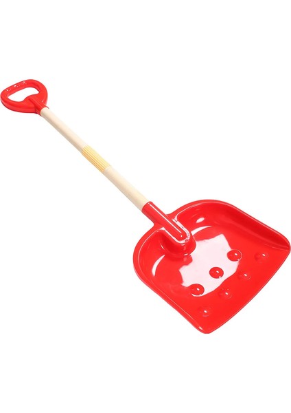Kırmızı Ahşap Kar Kürek Çocuklar Hafif Parlak Renk Oynayan Kar Aracı Kış Oyuncakları Plastik Tapa Plaj Kum Oyuncak (Yurt Dışından)