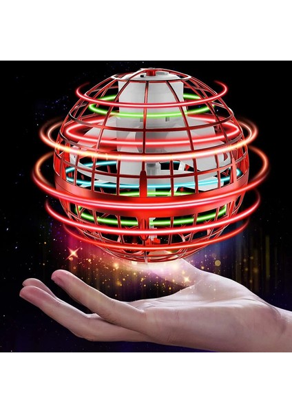 LED Işıklar Drone Sarkık Top Uçan Top Boomerang Flyorb Sihirli Nova Orb Uçan Spinner Fidget Oyuncaklar Çocuk Aile Hediyesi: Kırmızı Uzaktan Kumanda (Yurt Dışından)