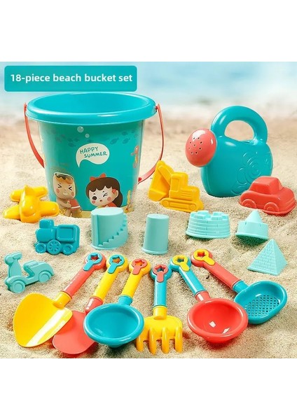 Çocuk Plaj Oyuncakları Yaz Açık Oyun Oyunları Kum Oyun Plastik Kova Sulama Şişe Kürekler Çocuklar Plaj Su Oyunu Oyuncaklar Araçlar Hediye Scolor: Ördek 14PCS (Yurt Dışından)