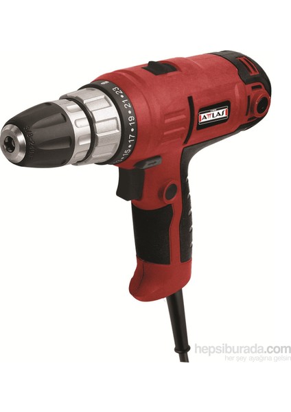 Darbesiz Matkap 300 W Tork Ayarlı Anahtarsız Mandren Kırmızı Renkli