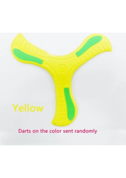 Boomerang Oyuncak Üç Yapraklı Çapraz Dış Mekan Disk Oyunları Yetişkin Çocuklar Etkileşimli Spor Oyuncakları Çocuklar Için Dekompresyon Hediye Renk: Sarı (Yurt Dışından)