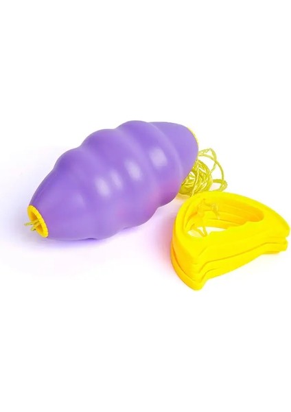 Ebeveyn-Çocuk Etkileşimi Dış Mekan Eğitim Ekipmanı Çift Çeken Top Çocukların Elastik Servis Top Anaokulu Oyuncakları Renk: Mor (Yurt Dışından)