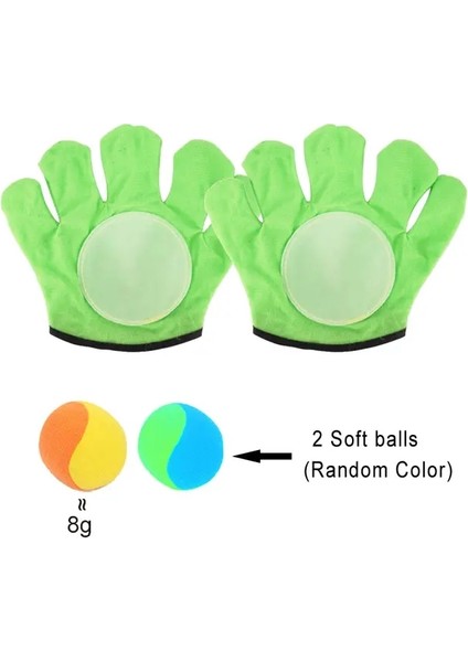 Kids Sucker Yapışkan Top Oyuncak Açık Spor Yakalama Top Oyunu Seti Atma ve Yakala Ebeveyn-Çocuk Etkileşimli Açık Hava Oyuncakları Wyw Renk: 2 Yeşil 2 Yumuşak Top (Yurt Dışından)