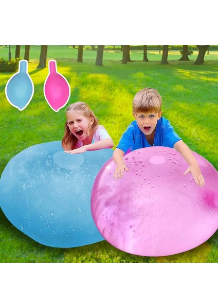 2pcs 80CM Şişme Kacık Topları, Yürümeye Başlayan Çocuk Için Su Balonları, Çocuklar Için Plaj Topu Yard Oyunları Yaz Su Hediye Kilo: Mavi ve Pembe (Yurt Dışından)
