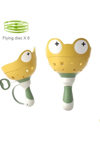 Çekme String Flying Saucer Disk Başlatıcı Çocuklar Uçan Oyuncaklar Atma Açık Hava Spor Pervanesi Çocuk Bahçe Oyunu Boycolor Için Hediye: Yeşil (Yurt Dışından)
