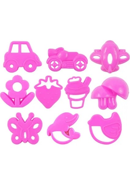 Ultra Hafif Kil Boşluk Kum Kalıbı Kale Hayvan Deniz Plastik Kalıp Çocukları Diy Kil Model Oyuncaklar Uzay Kum Aksesuarları Ddj Renk: 10PCS Çiçek (Yurt Dışından)