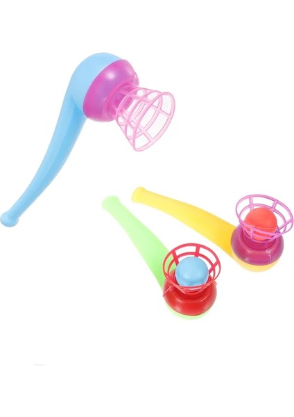 3 Adet Plastik Boru Üfleme Topu Çocuk Oyuncakları Açık Oyun Oyunları Denge Eğitimi Eğitim Oyuncakları Çocuklar Için Oyuncaklar Öğrenme Komik Hediye Scolor: 3pcs Renk (Yurt Dışından)
