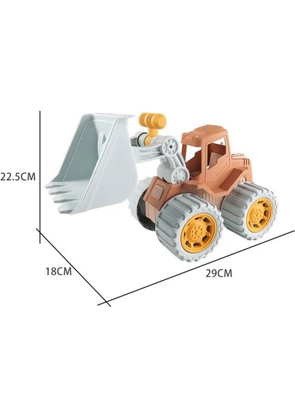 Çocuklar Kum Plaj Oyuncakları Simülasyon Ice Cream Cake Model Buldozer Plaj Kovası Saman Saman Yazı Deniz Kum Suyu Oyun Gamecolor: STF00476 A (Yurt Dışından)