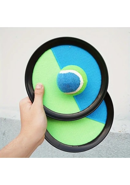 Çocuk Yapışkan Raket Setleri Açık Hava Etkileşim Topu Ebeveyn-Çocuk Oyun Topu Atan Çocuk Atma Topu Spor Oyuncakları Dodgeballscolor: Mavi (Yurt Dışından)
