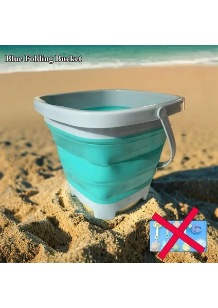 1 Set Kova Plajı Kum Oyun Oyuncakları Plastik Kürek Plaj Kova Oyuncakları Hafif Taşınabilir Plaj Oyun Oyuncaklar Plaj Partisi: Mavi Kova (Yurt Dışından)