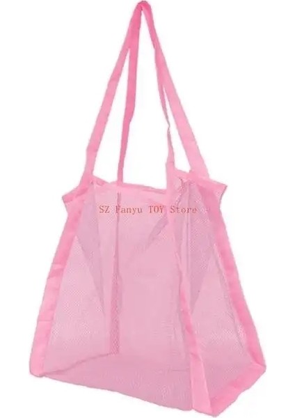 96GC Çok Kullanımlı Plaj Oyuncak Depolama Çantası Kum Oyuncak Mesh Çantası Seyahat Açık Dış Mekan Plajı Eğlence Renk: Pembe (Yurt Dışından)