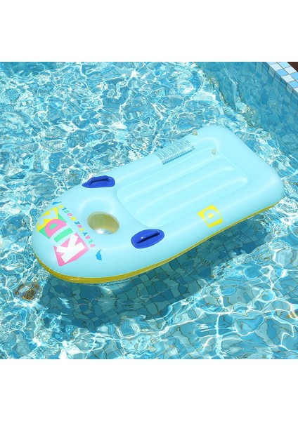 Slip Olmayan Kulplu 1pc Çok Renkli Bodyboard-Yaz Havuzu Için Çocuklar Sığ Su Sörf Tahtası, Plaj Suyu Yüzer Eğlenceli Renk: Mavi (Yurt Dışından)