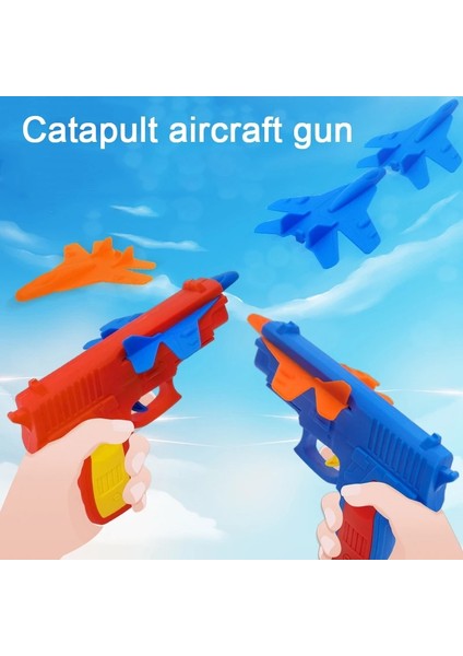 Uçak Launcher Catapult Açık Hava Ateş Oyuncak Gunuder Planer Launcher Uirplane Yaratıcı Fun Sport Oyuncak Modeli Colorcolor: 1 Adet (Yurt Dışından)