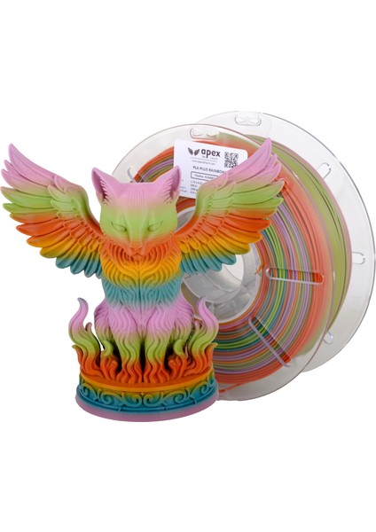 APEX3D Tech Rainbow Pla+ Filament -Sunset Oasis, 1kg, 1.75MM