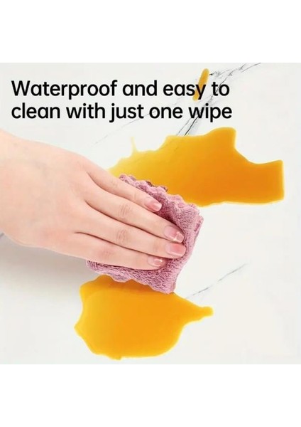 Beyaz Mermer Desenli Alüminyum Plastik Duvar Sticker (30x30)