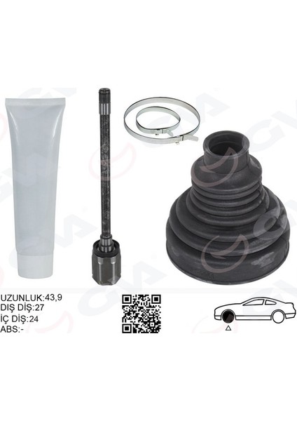 Aks Mılı Ön Sağ Bmw X5 E70 X6 E71 E72 Sanzıman Tarafı Uzunluk- 567.5MM