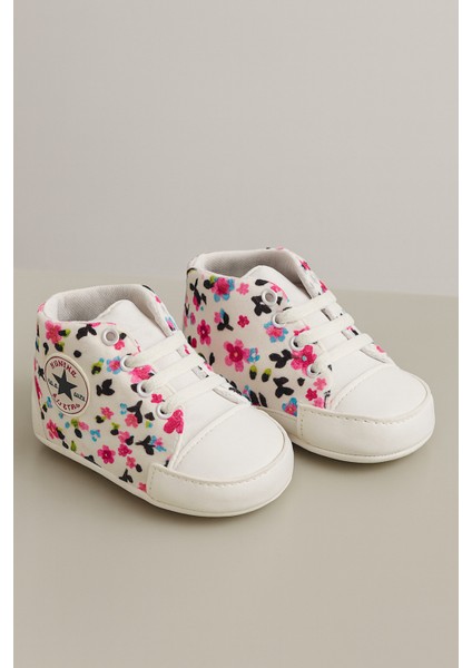 Kız Bebek Çiçekli Ilk Adım Ayakkabı Patik Esnek ve Kaydırmaz Taban modelleri