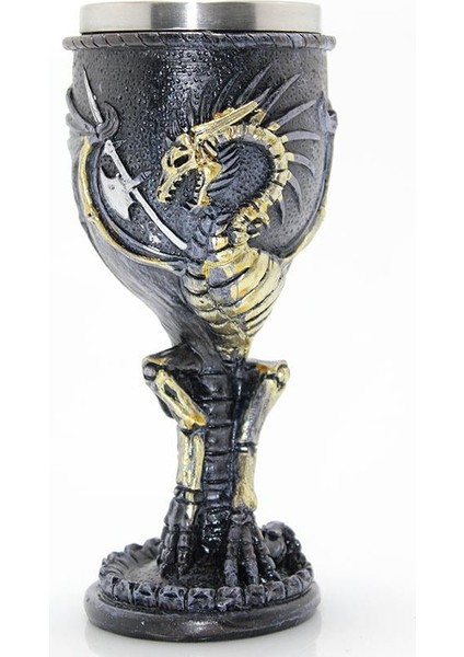 Ejderha Tasarımlı Paslanmaz Çelik Kadeh Bardak Model 2 modelleri