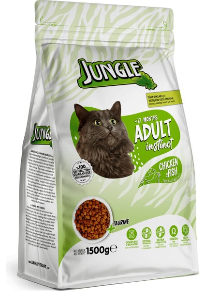 1;5 kg Tavuk-Balıklı Yetişkin Kedi Maması