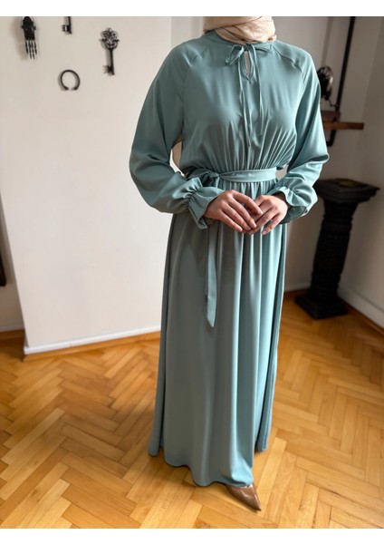 Reglan Kol Bel Lastikli Elbise 5077 fırsatları