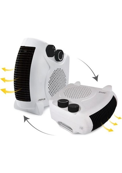 Jops Fanlı Isıtıcı JO-FI001 2 Kademeli Isı Ayarı 1000W/2000W - Beyaz fiyatları