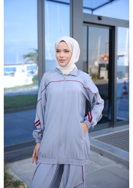 Kadın Şık Spor Eşofman Takımı Fermuarlı & Alt Üst Takım 495 indirimleri