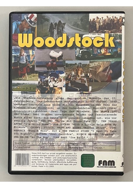 Woodstock DVD (Orijnal Baskı Dvd) fiyatları