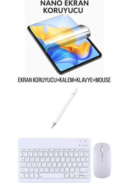 iPad Mini 5 Uyumlu Ekran Koruyucu Klavye Mouse Set