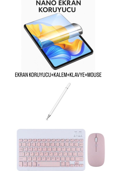 iPad Mini 3 Uyumlu Ekran Koruyucu Klavye Mouse Set